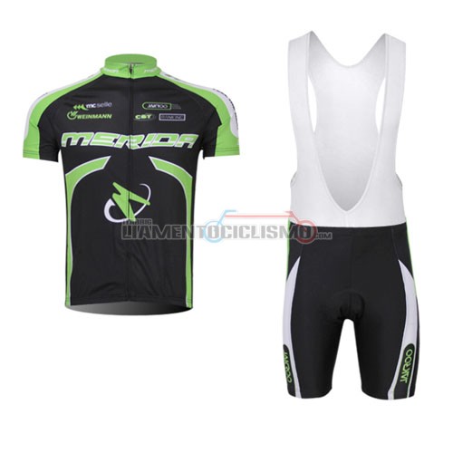 Abbigliamento Ciclismo Merida 2014 verde e nero