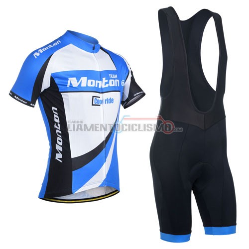 Abbigliamento Ciclismo Monton 2014 bianco e celeste