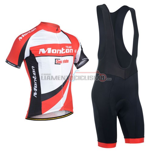 Abbigliamento Ciclismo Monton 2014 bianco e rosso