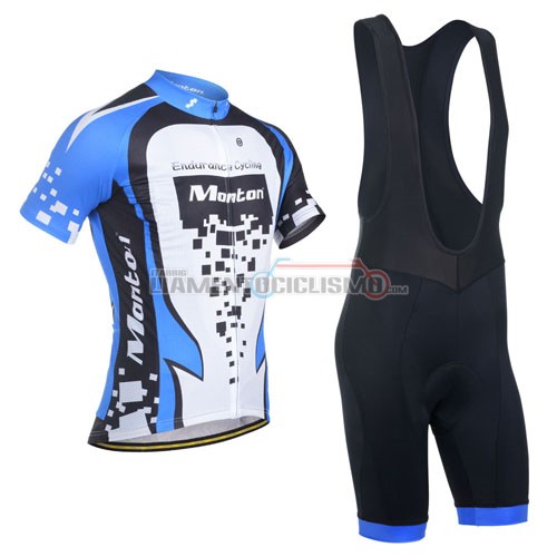 Abbigliamento Ciclismo Monton 2014 blu e bianco