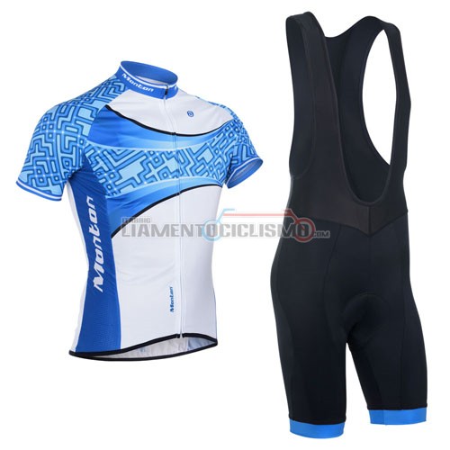 Abbigliamento Ciclismo Monton 2014 celeste e bianco