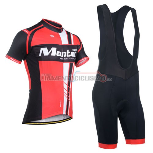 Abbigliamento Ciclismo Monton 2014 nero e rosso