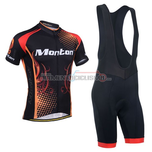 Abbigliamento Ciclismo Monton 2014 rosso e arancione