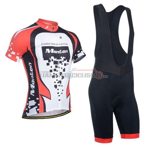 Abbigliamento Ciclismo Monton 2014 rosso e bianco