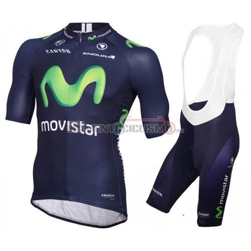 Abbigliamento Ciclismo Movistar 2016 verde e blu