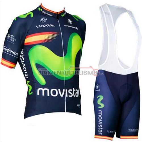 Abbigliamento Ciclismo Movistar 2016 verde e nero