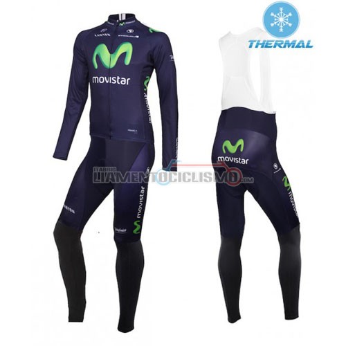Abbigliamento Ciclismo Movistar ML 2016 verde e blu