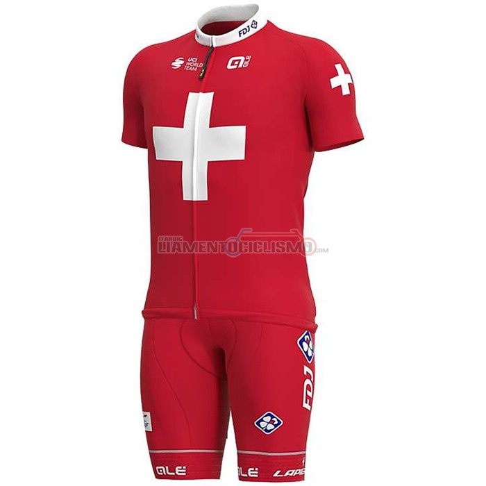 Abbigliamento Ciclismo Svizzera Manica Corta 2020