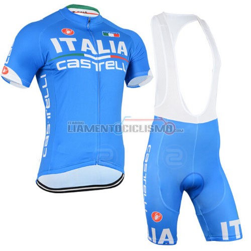 Abbigliamento Ciclismo Italia 2015 bianco e celeste