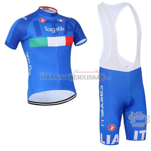 Abbigliamento Ciclismo Italia 2016 bianco e blu