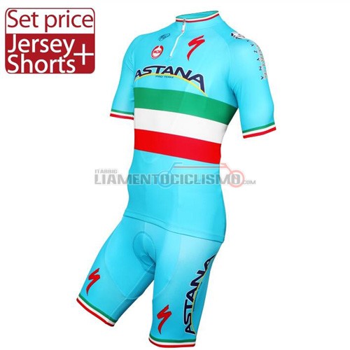 Abbigliamento Ciclismo Italia 2016 celeste e verde