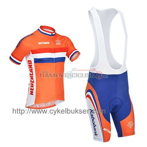 Abbigliamento Ciclismo Netherlands 2016 bianco e arancione
