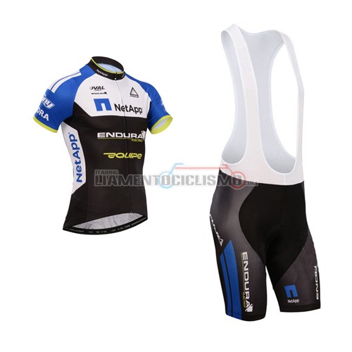 Abbigliamento Ciclismo Netapp 2014 nero e blu