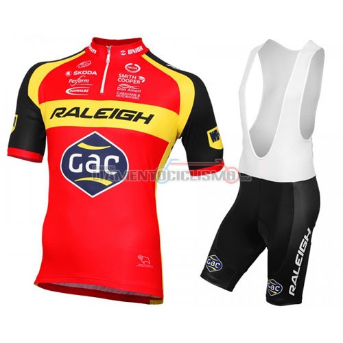 Abbigliamento Ciclismo Raleigh 2016 rosso e giallo