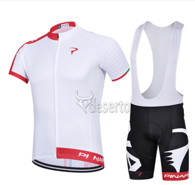 Abbigliamento Ciclismo Pinarello 2015 bianco e rosso