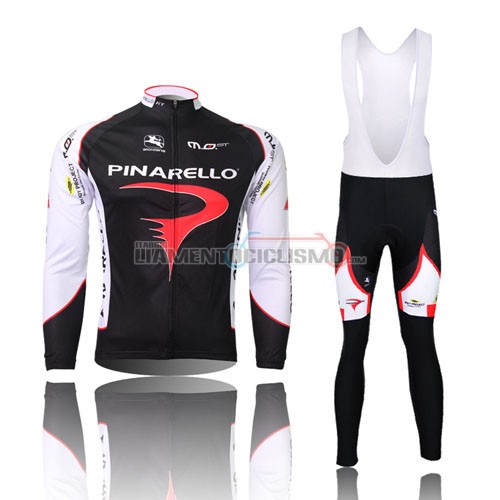 Abbigliamento Ciclismo Pinarello ML 2010 nero e bianco