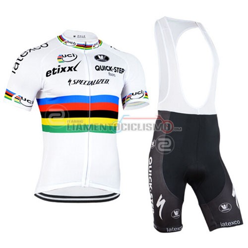 Abbigliamento Ciclismo Quick Step 2015 bianco