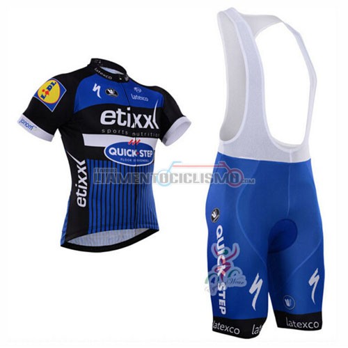 Abbigliamento Ciclismo Quick Step 2016 nero e blu