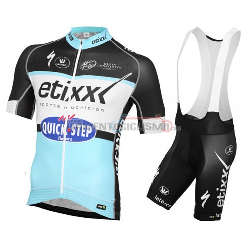 Abbigliamento Ciclismo Quick Step 2016 nero e celeste