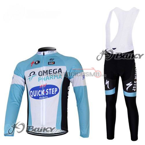 Abbigliamento Ciclismo Quick Step ML 2012 celeste e bianco