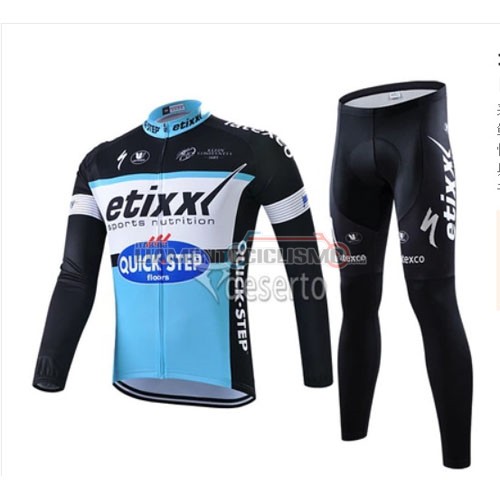 Abbigliamento Ciclismo Quick Step ML 2015 celeste e nero