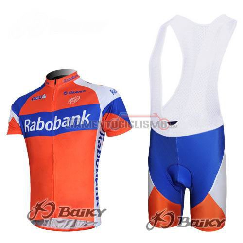 Abbigliamento Ciclismo Rabobank 2011 arancione e celeste