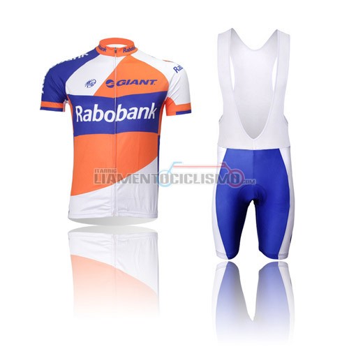 Abbigliamento Ciclismo Rabobank 2014 bianco e arancione