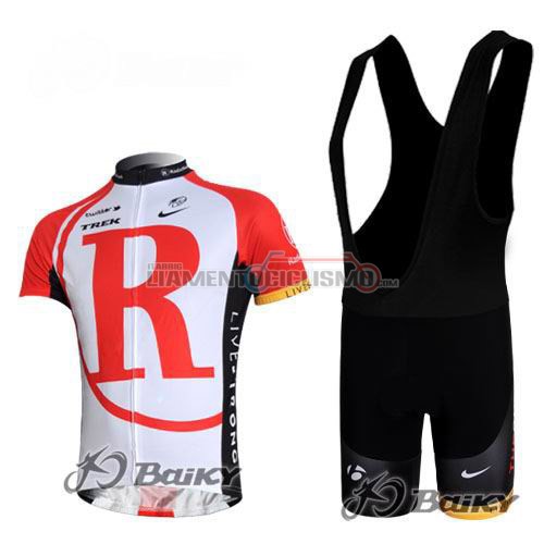 Abbigliamento Ciclismo Radioshack 2011 bianco e rosso