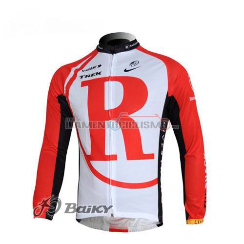 Abbigliamento Ciclismo Radioshack ML 2011 bianco e rosso