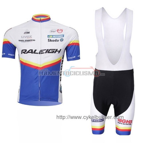 Abbigliamento Ciclismo Raleigh 2012 blu e bianco