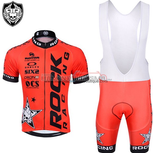 Abbigliamento Ciclismo Rock Racing 2015 nero e arancione