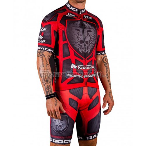 Abbigliamento Ciclismo Rock Racing 2016 rosso e marrone