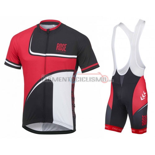 Abbigliamento Ciclismo Rose 2016 rosso e nero