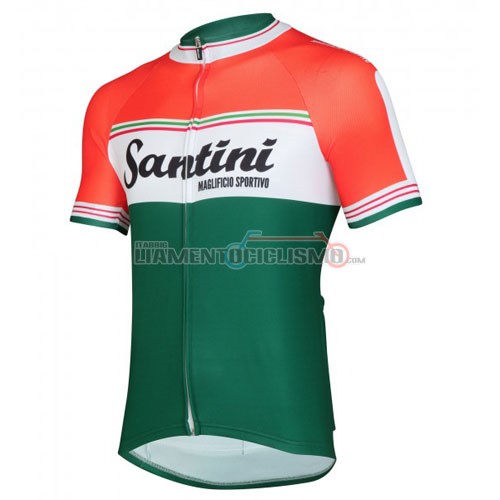 Abbigliamento Ciclismo Santini 2016 arancione e verde