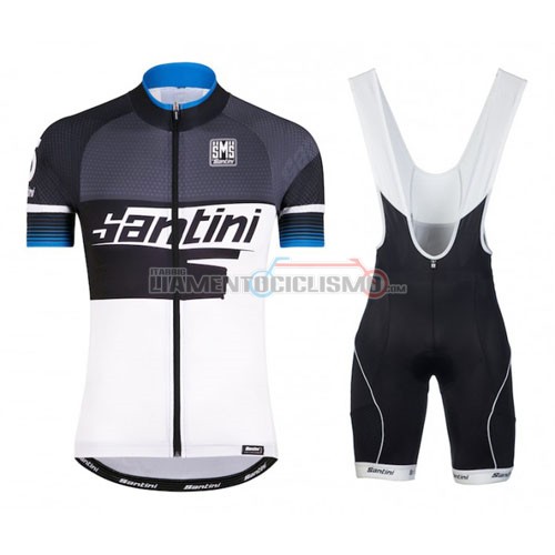 Abbigliamento Ciclismo Santini 2016 blu e bianco