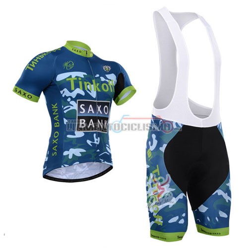 Abbigliamento Ciclismo Saxo Bank 2015 blu e bianco