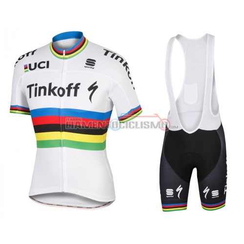 Abbigliamento Ciclismo Saxo Bank 2016 bianco e blu