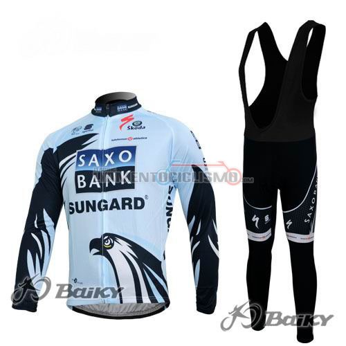 Abbigliamento Ciclismo Saxo Bank ML 2012 azzurro e nero