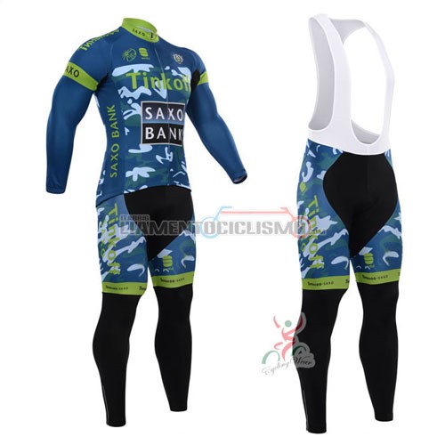 Abbigliamento Ciclismo Saxo Bank ML 2015 blu e bianco