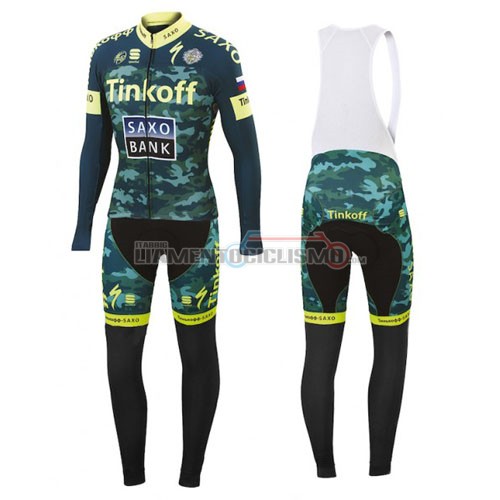 Abbigliamento Ciclismo Saxo Bank ML 2016 giallo e verde