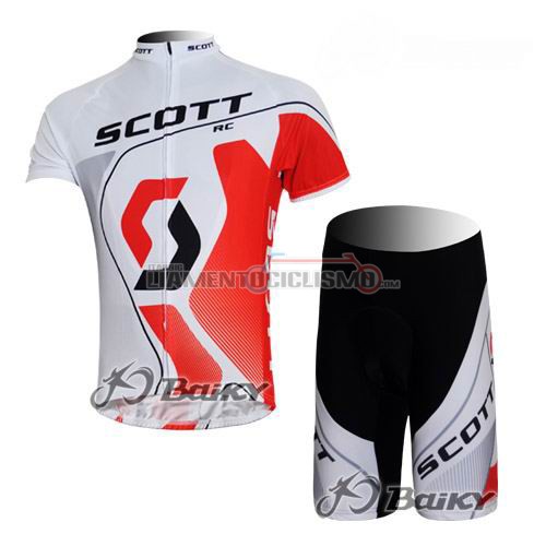 Abbigliamento Ciclismo Scott 2012 bianco e rosso