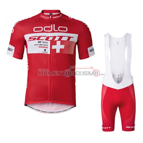 Abbigliamento Ciclismo Scott 2016 bianco e rosso