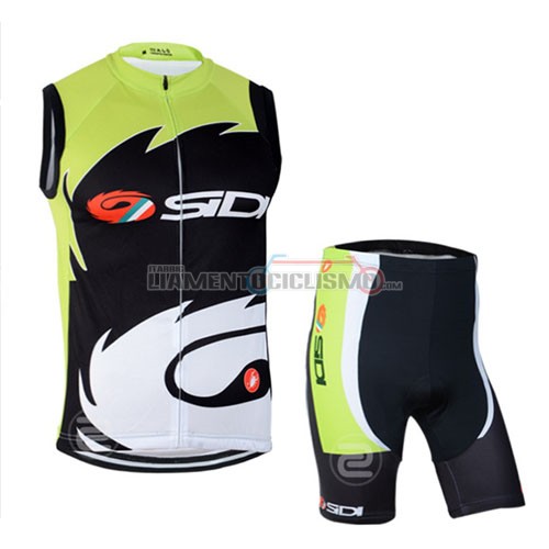 Gilet Antivento Sidi 2014 nero e verde