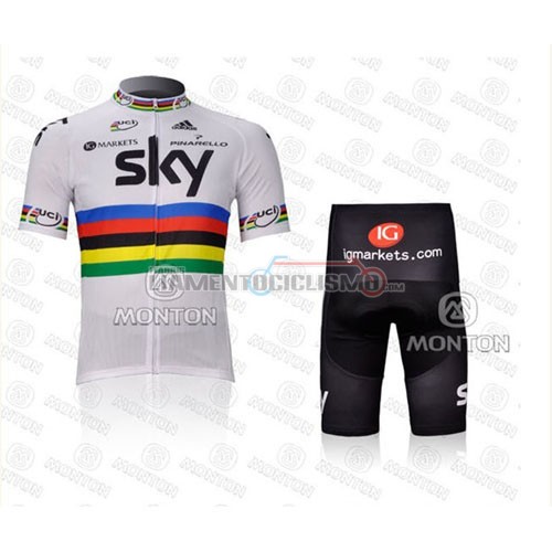 Abbigliamento Ciclismo Sky 2012 bianco