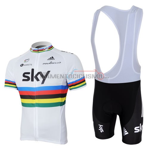 Abbigliamento Ciclismo Sky 2013 bianco e nero