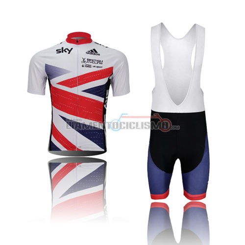 Abbigliamento Ciclismo Sky 2013 bianco e rosso