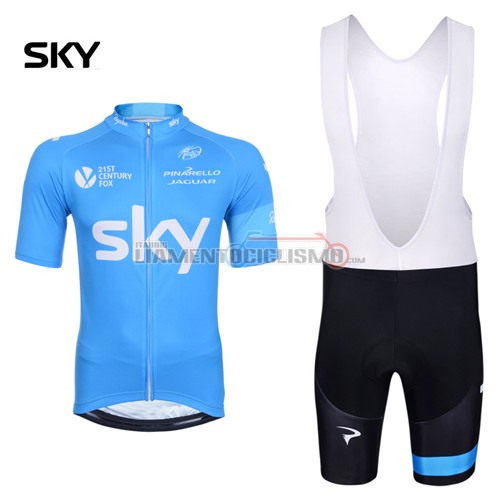 Abbigliamento Ciclismo Sky 2014 celeste