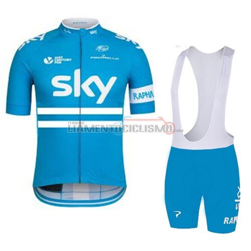 Abbigliamento Ciclismo Sky 2016 celeste