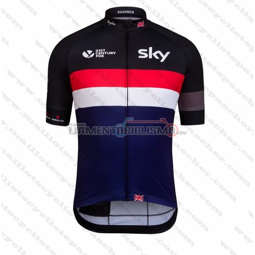 Abbigliamento Ciclismo Sky 2016 nero e rosso