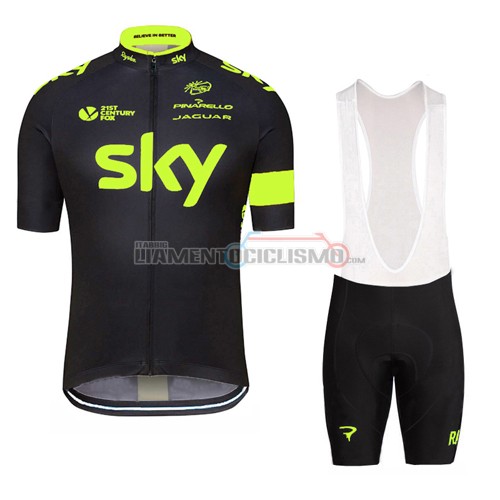 Abbigliamento Ciclismo Sky 2016 verde e nero